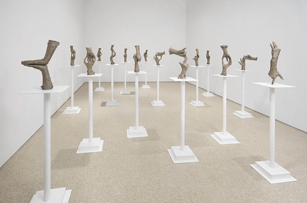 Bruce Nauman, Fifteen Pairs of Hands, 1996, installed at the Venice Biennale, United States Pavilion, 2009. Artwork: © 2021 Bruce Nauman / Artists Rights Society (ARS), New York